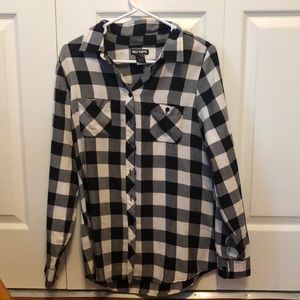 White and black flannel